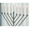 Vintiquewise Large Metal Silver Coated Hanukkah Menorah 3 Ft. for Synagogue QI003814.M - alternate 4